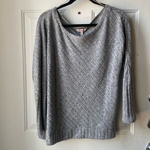 Ribbed juicy couture quarter sleeve sweater